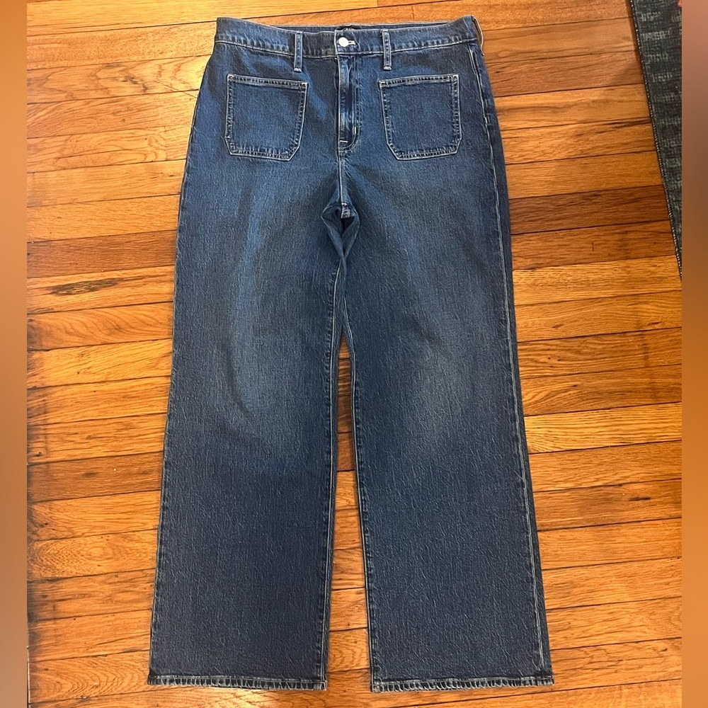 JCrew Full Length Slim Wide Leg Jeans